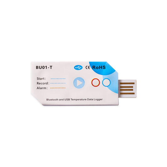 Bluetooth Fixed-Point Single-Use Temp USB PDF Data Logger (10 Pieces)