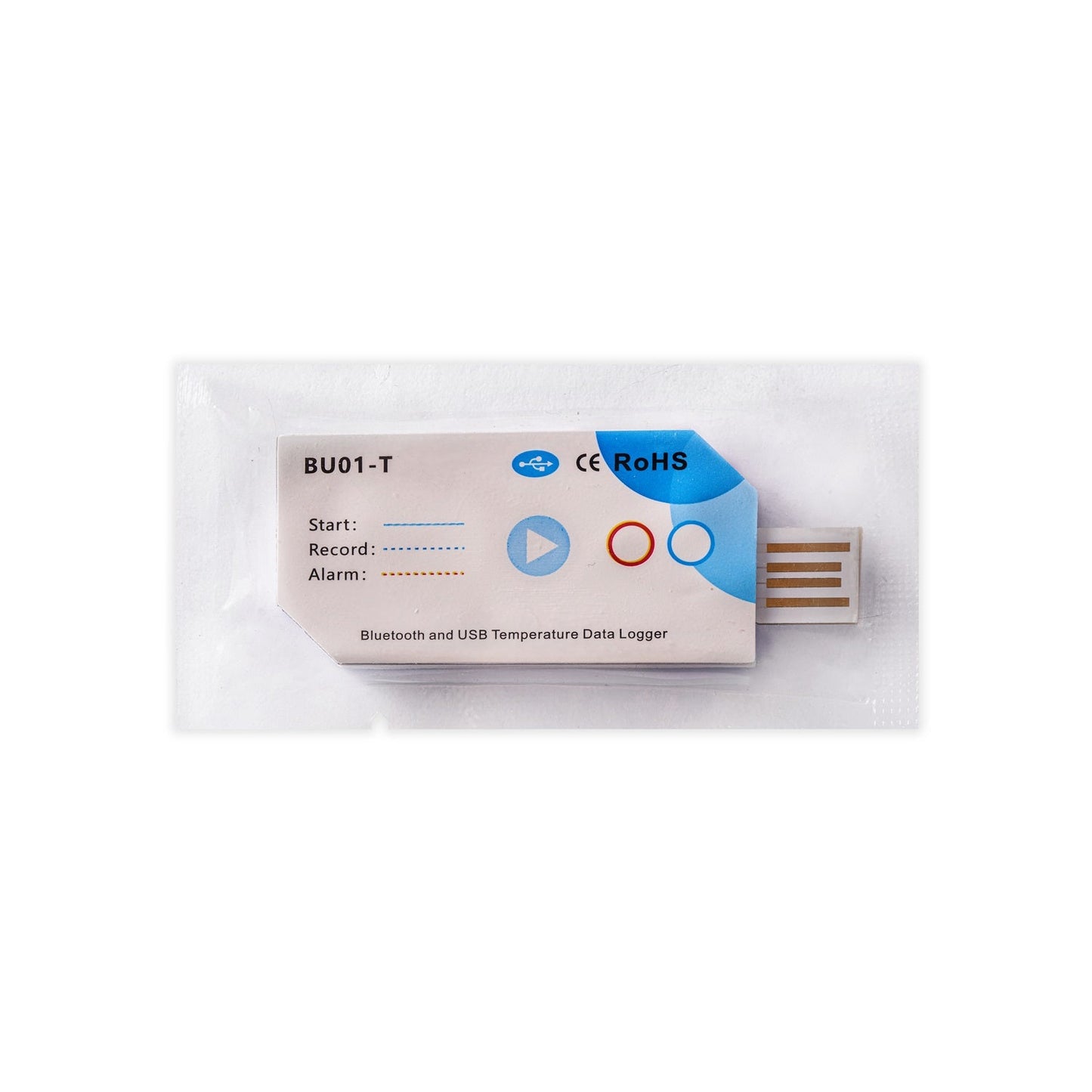 Bluetooth Fixed-Point Single-Use Temp USB PDF Data Logger (10 Pieces)