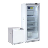 10 Cu. Ft. Combo Glass Door Refrigerator & 2.5 Cu. Ft. Solid Door Freezer
