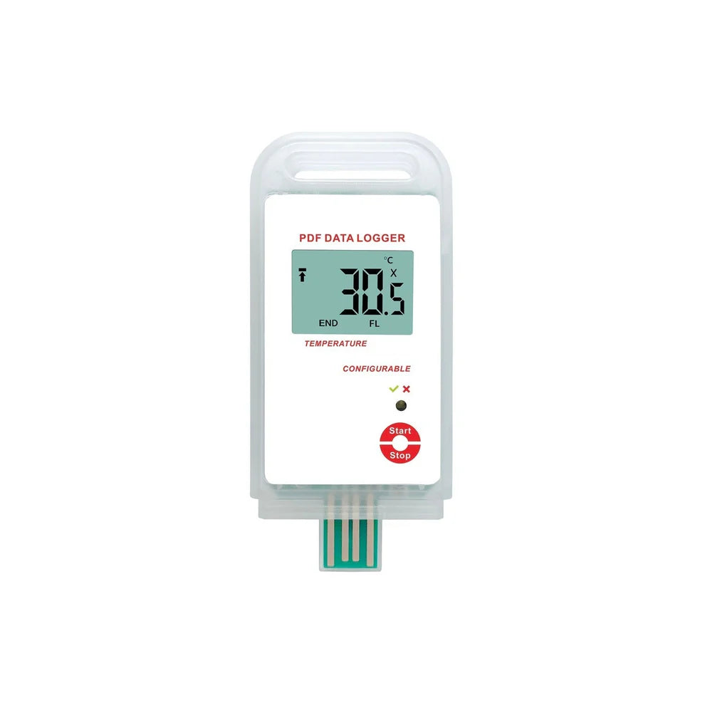 -30°C to 70°C 3-Use Temp USB PDF Data Logger w/ Display (5 Pieces)
