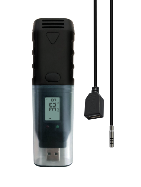 Multi-Use Temp+RH USB PDF Data Logger w/ Display