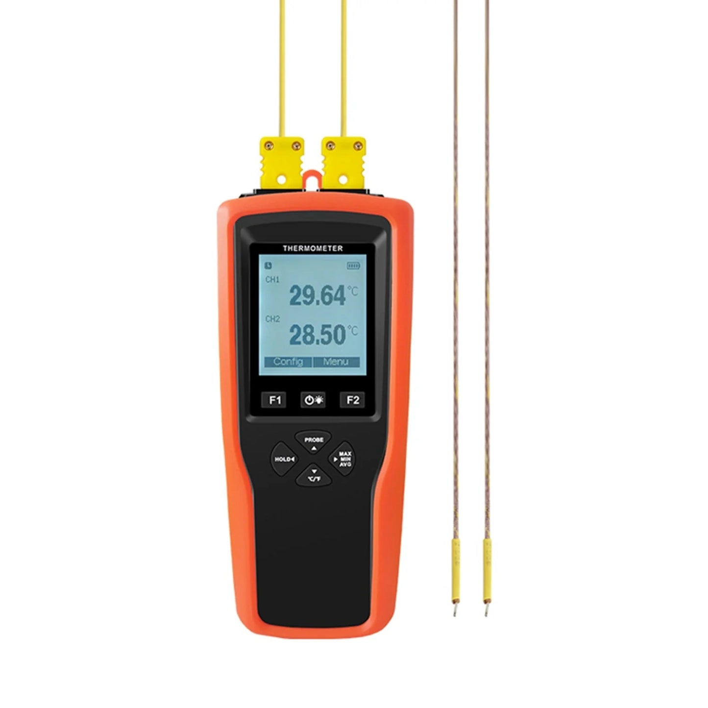 High Accuracy 1/2/4-Channel Thermocouple Meter w/ Data Logging