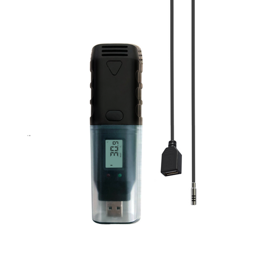 Multi-Use Temperature & Humidity USB PDF Data Logger w/ Display & Ext Probe