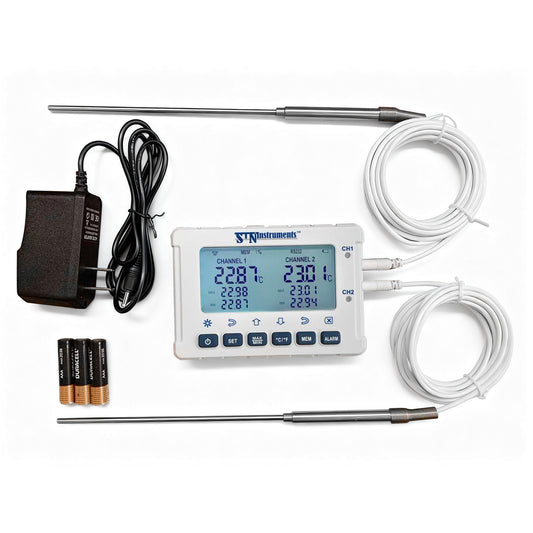 MiraThermo- High accuracy platinum thermometer with monitoring/event recording and data logging (-90°C to 200°C)