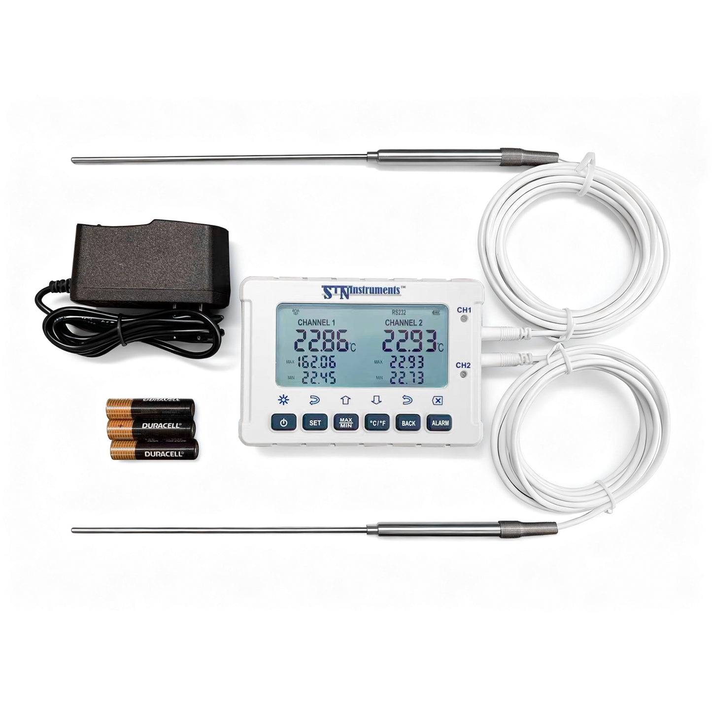 MiraThermo - Accurate platinum thermometer with monitoring/event recording (-90°C to 200°C)