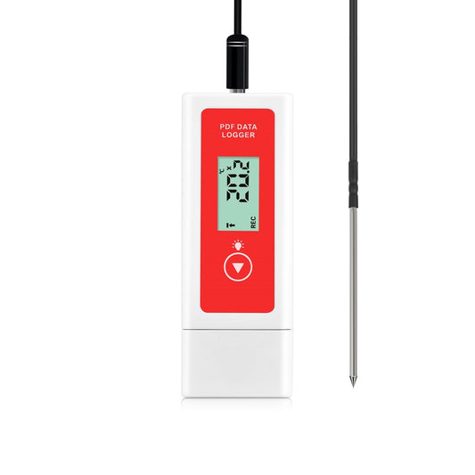 -40°C to 125°C Multi-Use Temp USB PDF Data Logger with External Probe