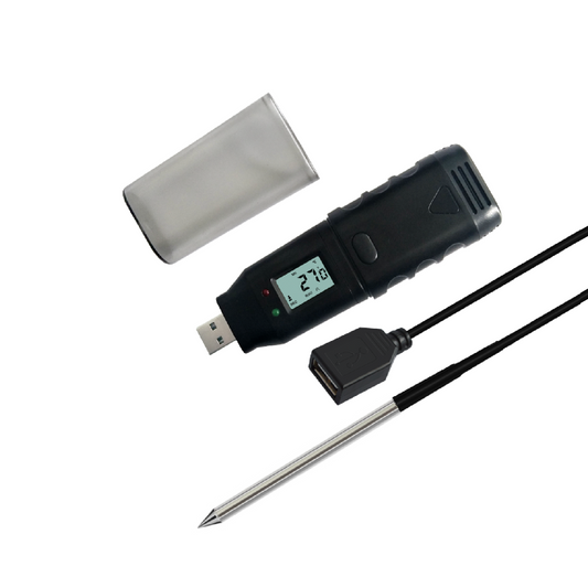 High Accuracy Multi-Use Temp USB PDF Data Logger Large Storage w/ Display