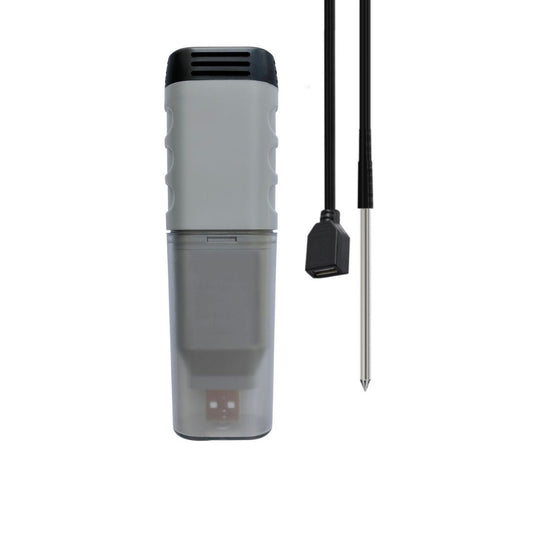 Multi-Use Temp+RH+Dewpoint USB Data Logger w/ Display & Ext Temp Probe