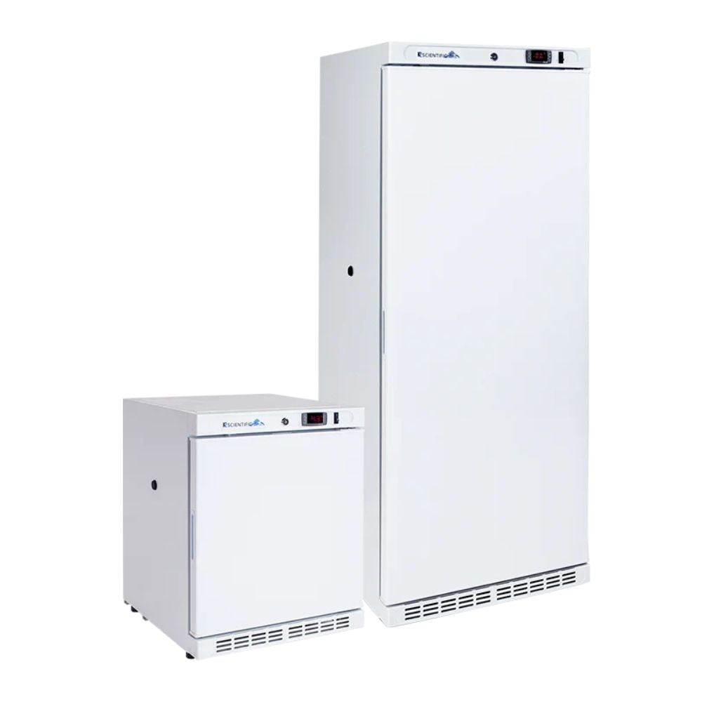 2.5 Cu. Ft. Combination Medical Solid Door Refrigerator & 10 Cu Ft. Solid Door Freezer