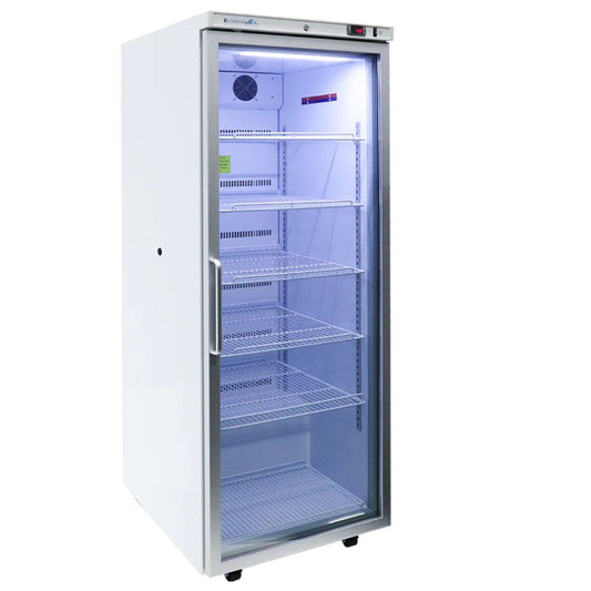 24 Cu. Ft. Glass Door Upright Refrigerator