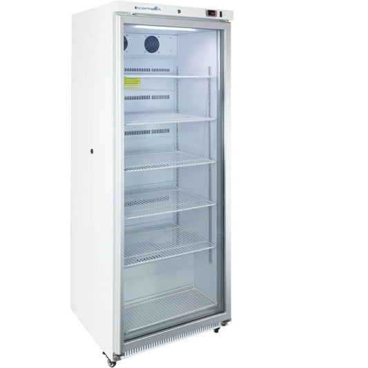 20 Cu. Ft. Upright Glass Door Refrigerator for Hospitals