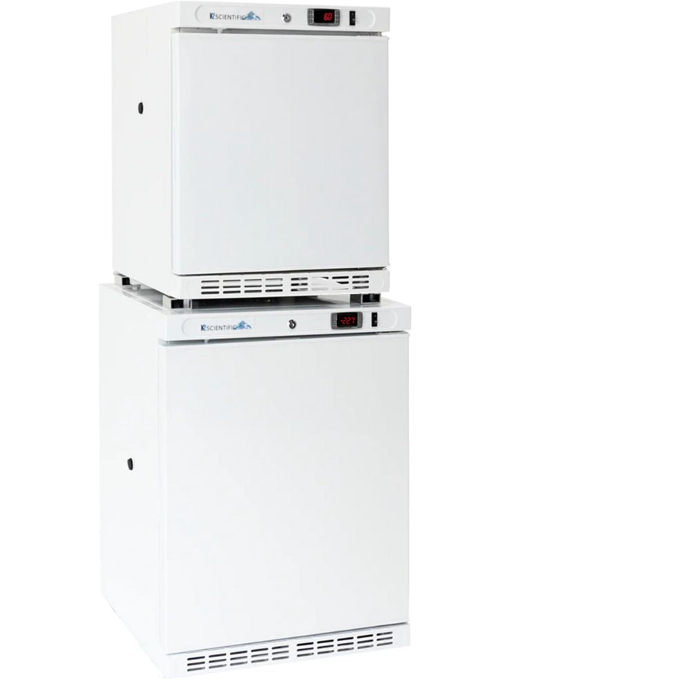 2.5 Cu. Ft. Combination Solid Door Refrigerator & 4 Cu. Ft. Solid Door Freezer