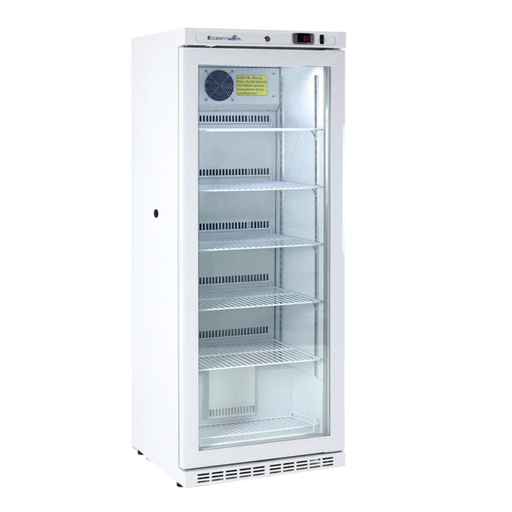 10 Cu. Ft. Glass Door Upright Medical Refrigerator