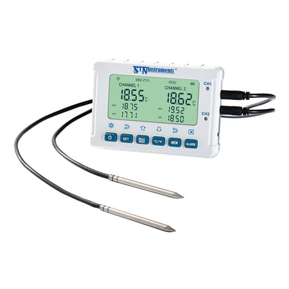 MiraThermo - Ultralow temperature monitor with event recording/data logging (dual-channel)