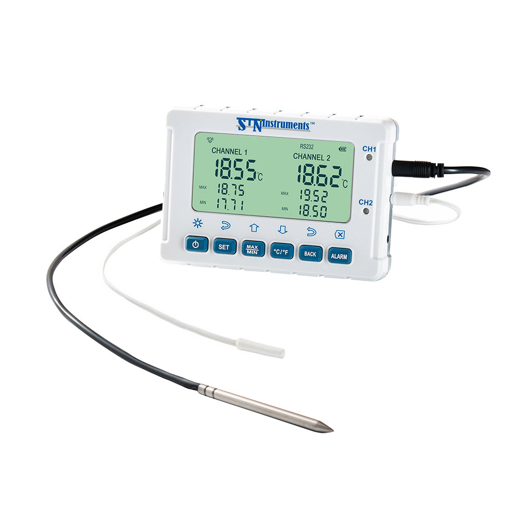 MiraThermo - Refri/Freezer temperature monitor with event recording/data logging (dual-channel)