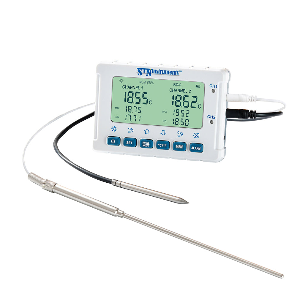 MiraThermo - Ultralow temperature monitor with event recording/data logging (dual-channel)