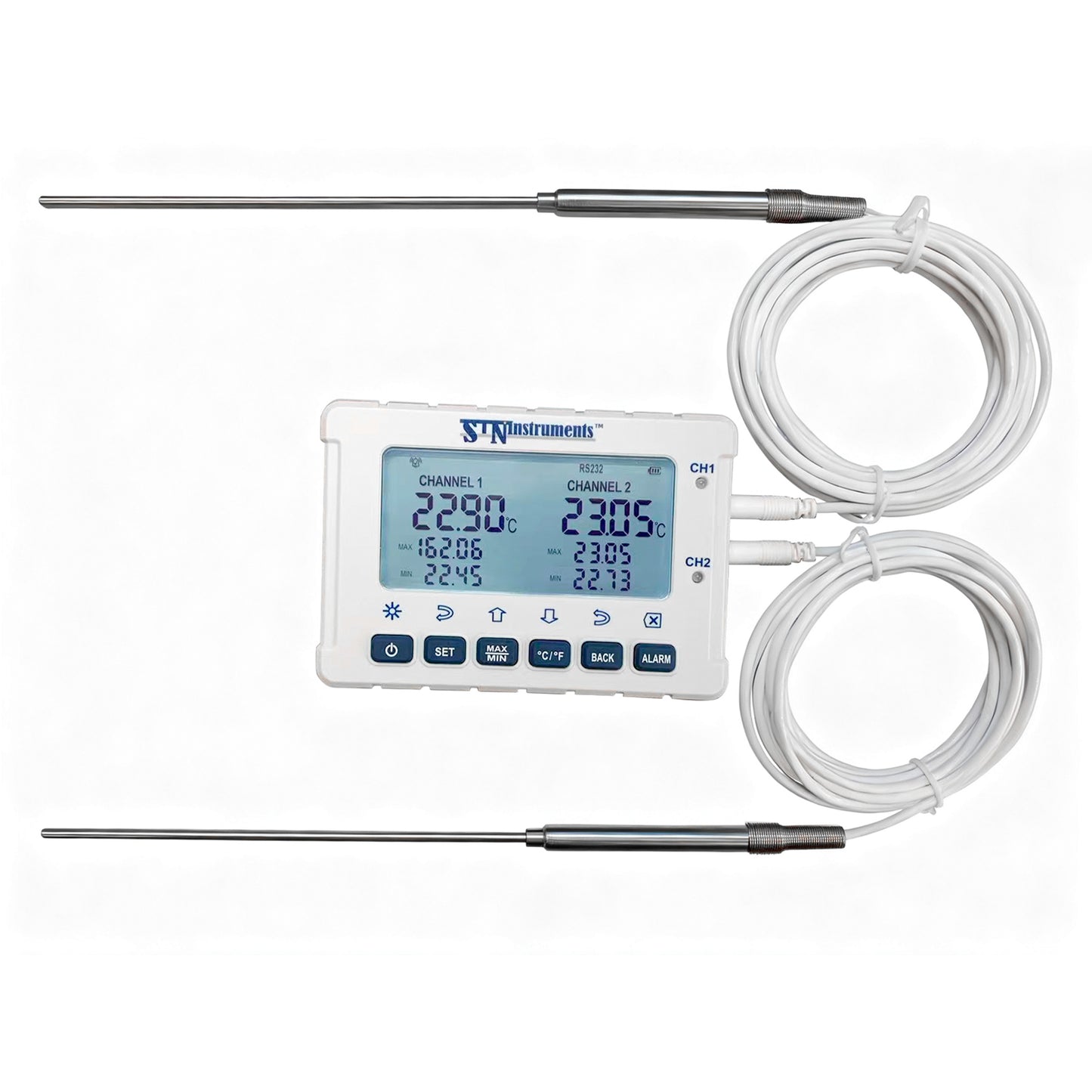MiraThermo - Accurate platinum thermometer with monitoring/event recording (-90°C to 200°C)