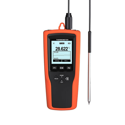 -200°C to 800°C High Accuracy Single/Dual-Channel Thermometer w/ Data Logging